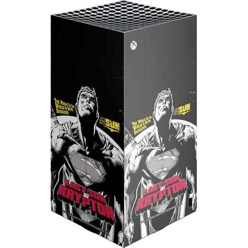 DC Comics Superman Last Son of Krypton XBox Series X Digital Edition Console Skin